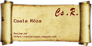 Csala Róza névjegykártya